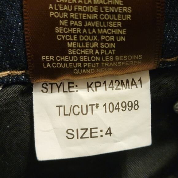 Kut from the Kloth Catherine Boyfriend Mid Rise Crop Straight Denim Jean Size 4 - Picture 12 of 12